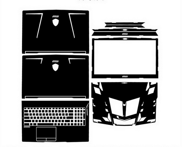 laptop skin Design schemes for MSI GE63 Raider RGB-1050