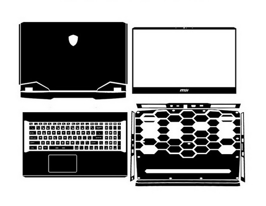 laptop skin Design schemes for MSI Raider GE76 Deluxe Edition 12UH