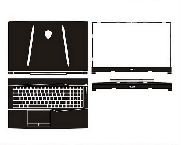 laptop skin Design schemes for MSI GP75 Leopard 9SX-GTX