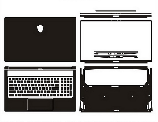 laptop skin Design schemes for MSI GS75 Stealth 8SG