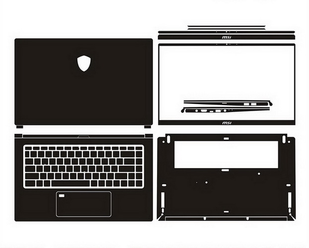 laptop skin Design schemes for MSI PS63 Modern