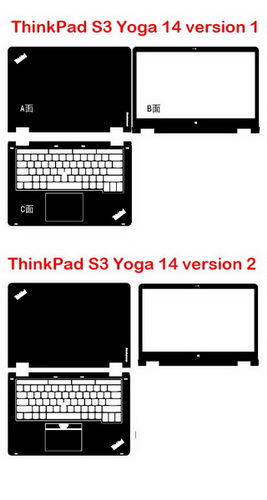laptop skin Design schemes for LENOVO ThinkPad S3 Yoga 14