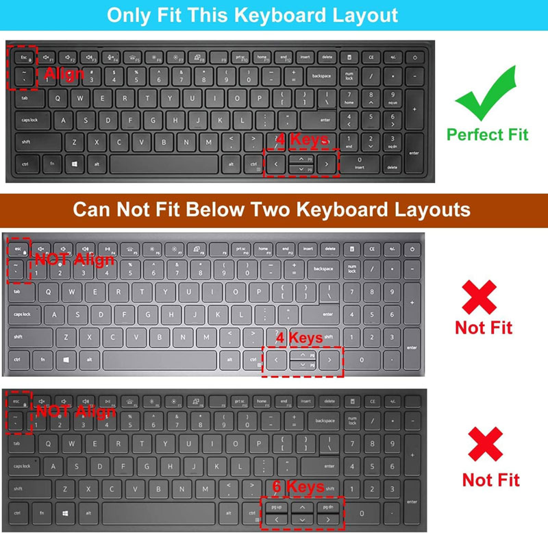 keyboad skin cover for DELL Precision 7780 7770 7760 7750 7680 7670 7560 7550 3591 3590 3581 3580