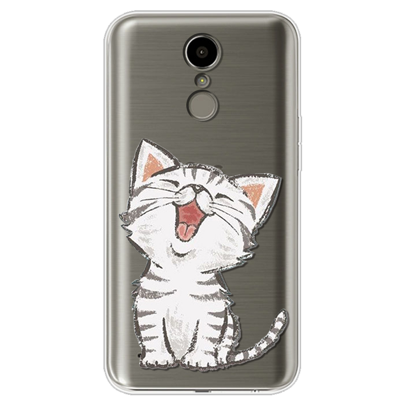 Mobile cell phone case cover for LG K8 TPU Cute Cat Soft Case Funda 