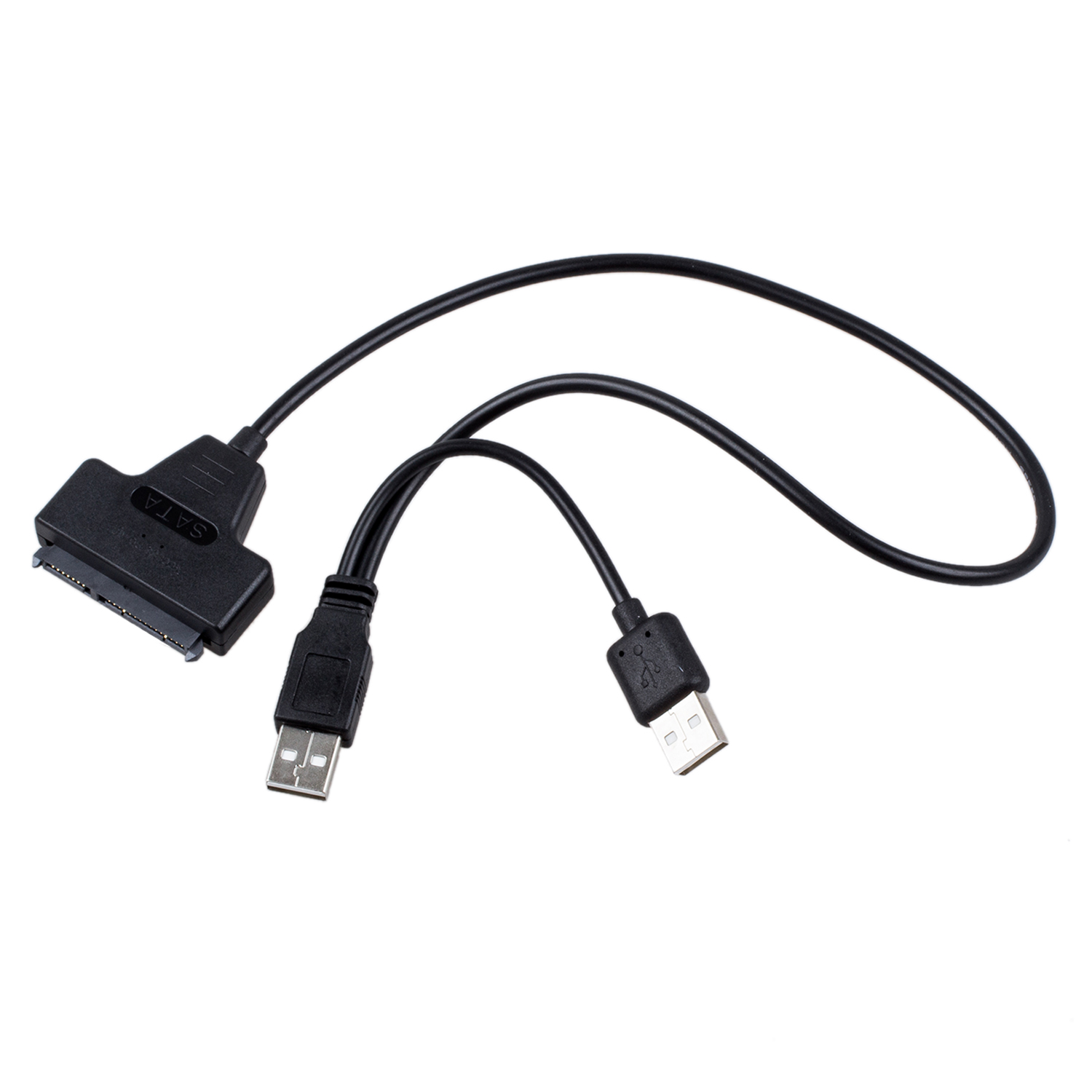 New USB 2.0 to SATA Serial ATA 15+7 22P Adapter Cable For 2.5