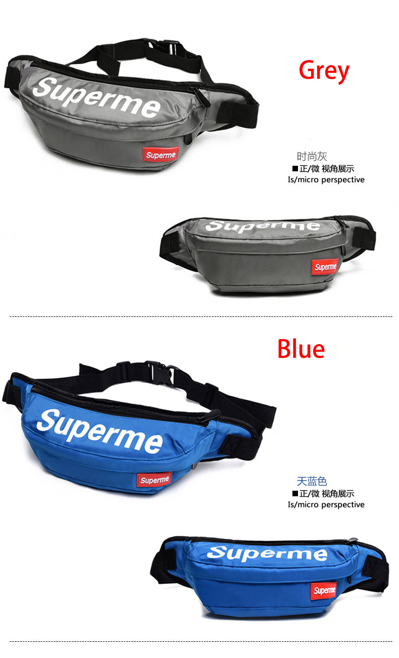 Supreme Oxford Canvas Waist Bag Fanny Pack Outdoor Military Hiking Travel Chest