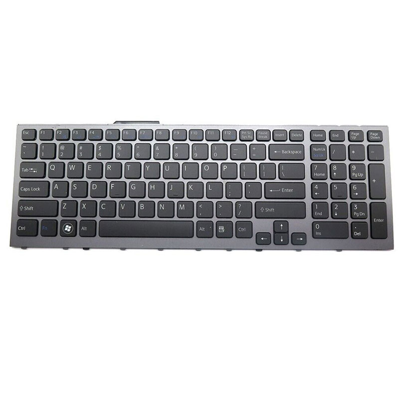 English US Backlit Laptop Keyboard For SONY VPCF VPCF11 VPCF12 VPCF13 Gray Frame