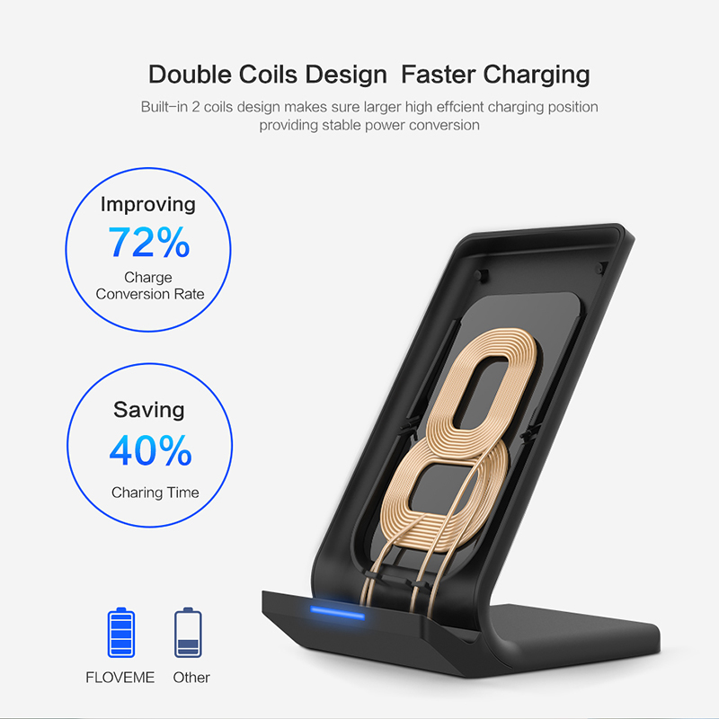 10W Qi Wireless Charger For iPhone X 8 Plus Fast Charging Holder For Samsung S8 Plus S7 S6 edge Note 8 Phone Fast Charger